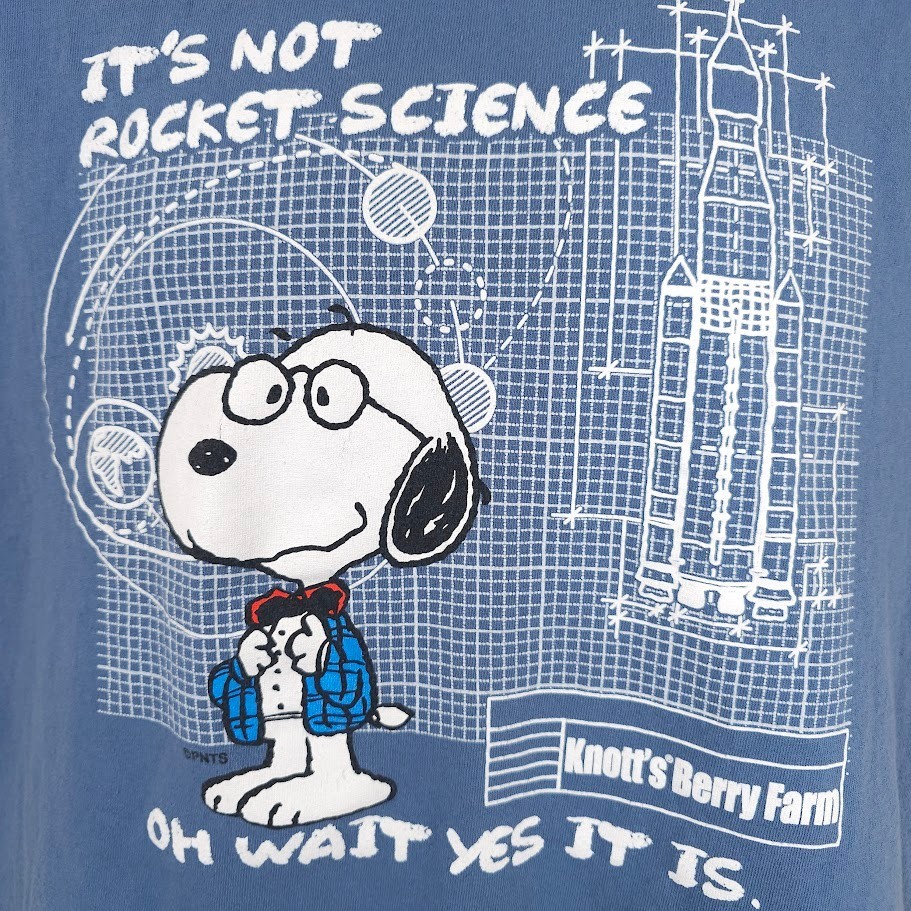 Knotts Berry Farm Snoopy T Shirt Mens Size Large Blue Amusement Park gallery