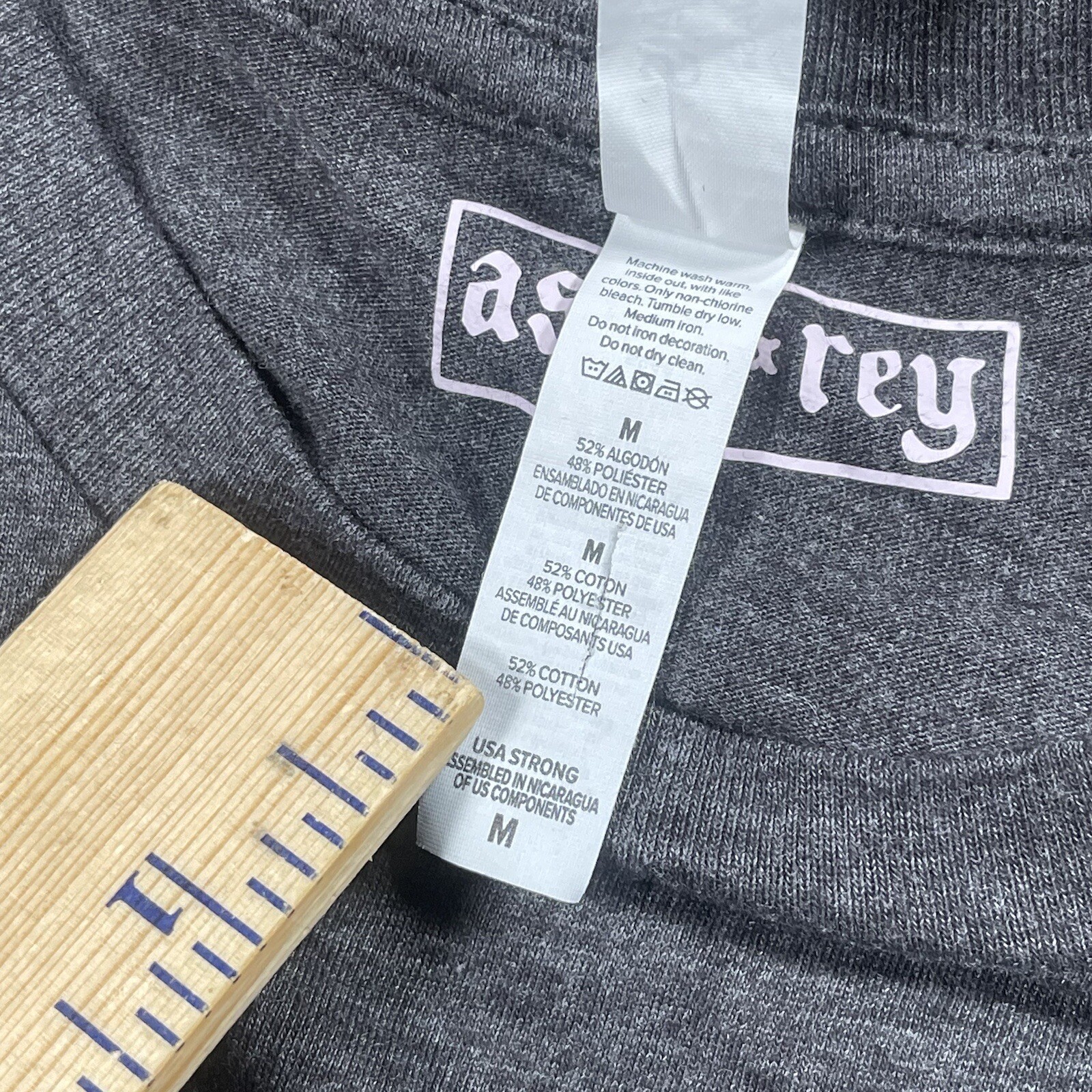 Canvas Astorrey CrewNeck T-Shirt Mens M Medium Dark Gray Poly-Cotton Blend gallery