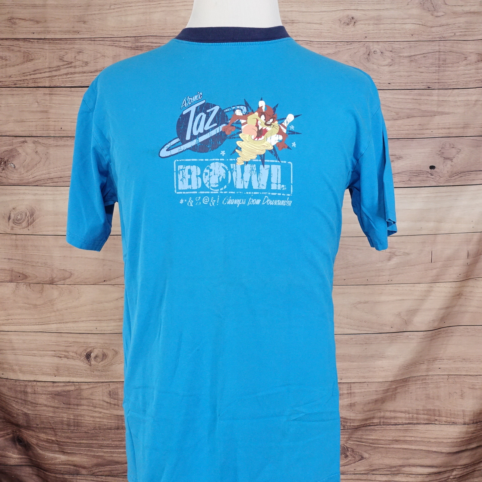 VINTAGE LOONEY TUNES ATOMIC TAX BOWL CARTOON T-SHIRT SIZE L/XL (21X27) gallery