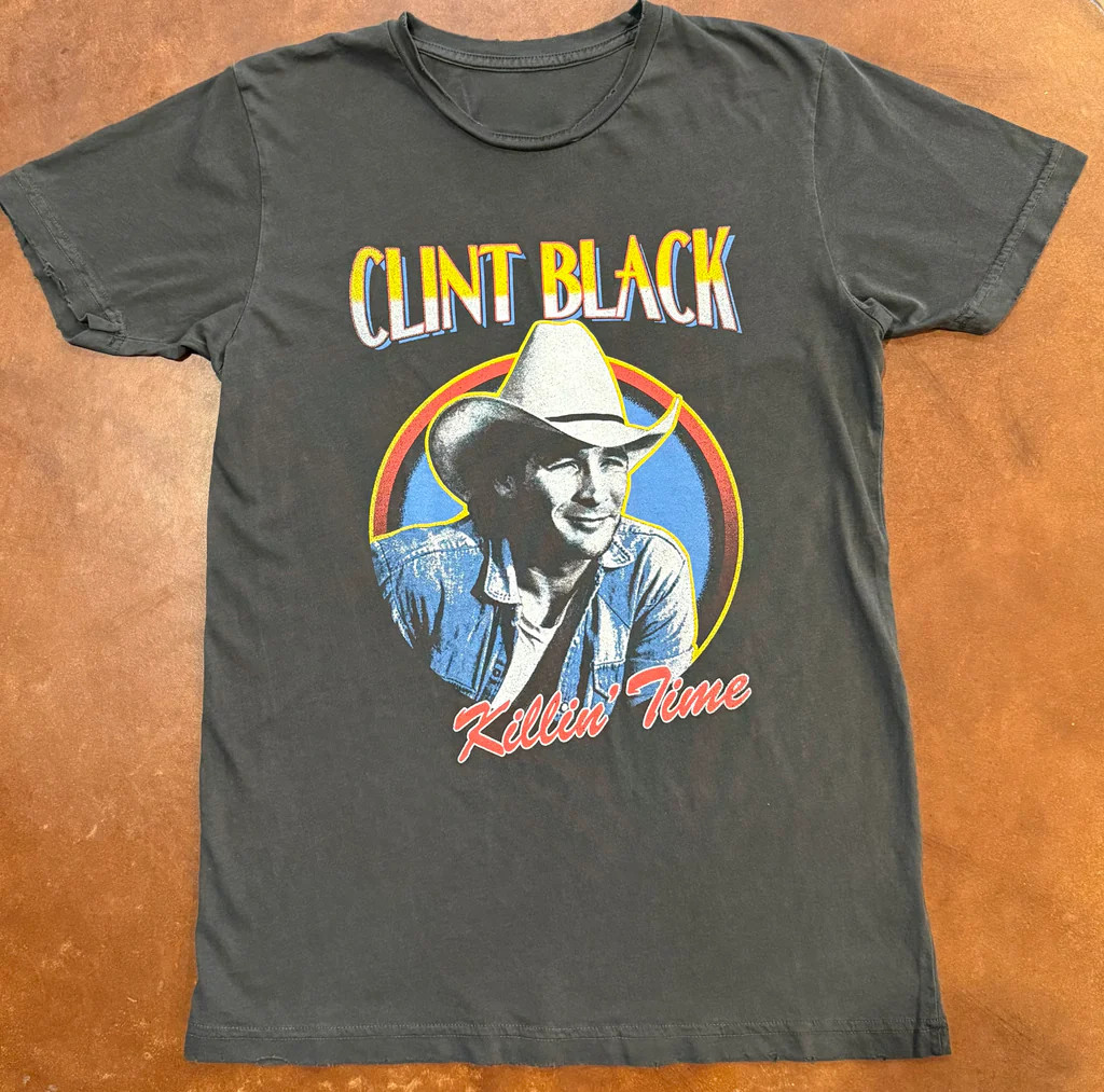 Vintage Clint Black Killin’ Time T-Shirt Short Sleeve Full Size S-5XL EN399