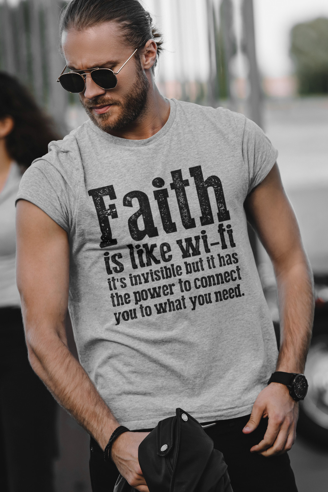 Faith Is Like WiFi, Inspirational t-shirt, Religious clothing, Christian Shirt, gallery