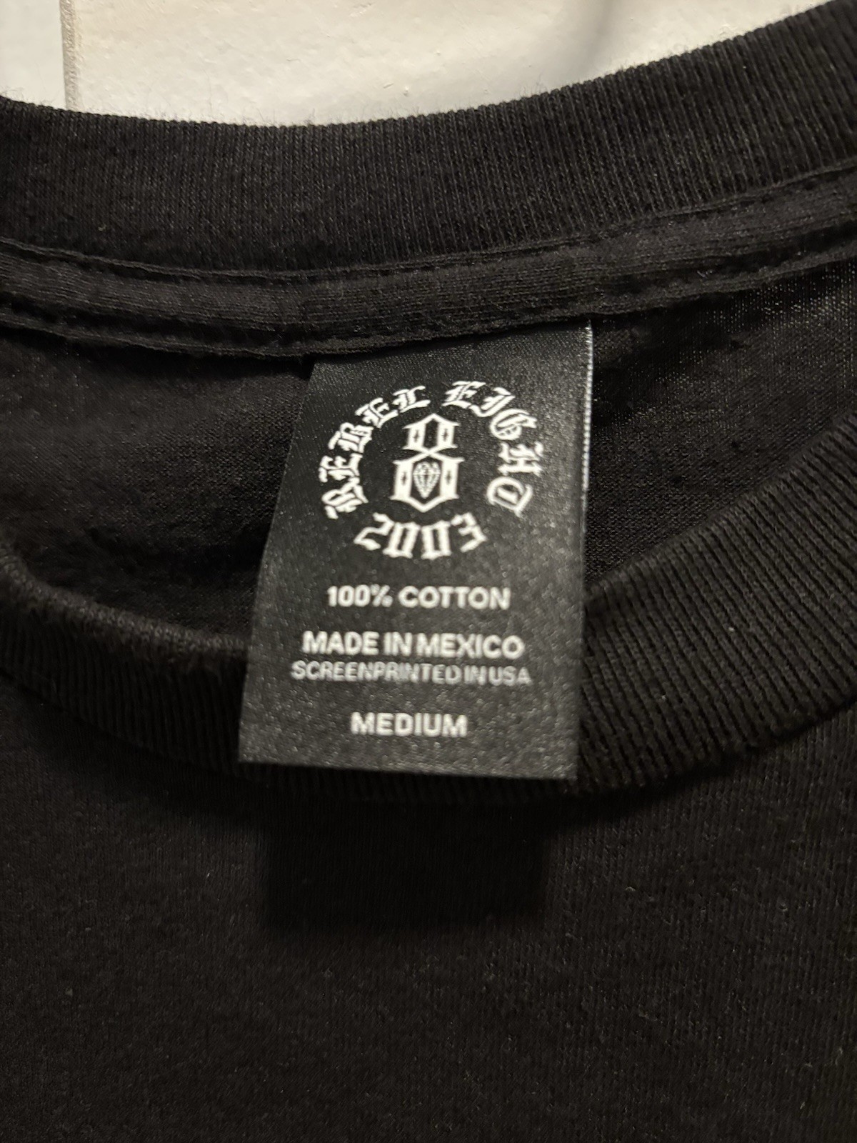 Rebel 8 eight Skull Helmet Double Sided Vintage 2003 Tshirt Med gallery