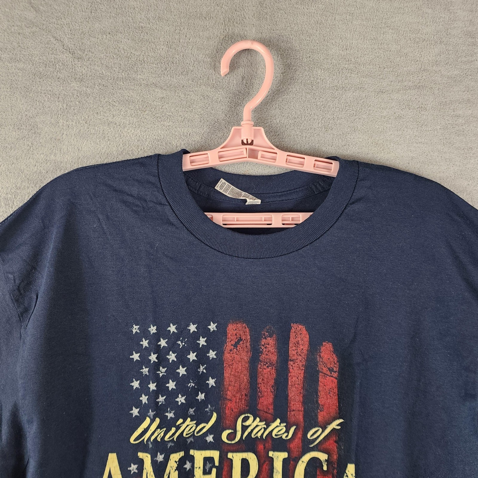 Alstyle Shirt Mens XL Blue United States Of America Flag Graphic Tee Patriotic gallery