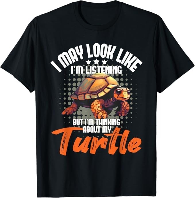 I'm Thinking About My Turtle - Beach Nature Wildlife Lover T-Shirt - H076 gallery