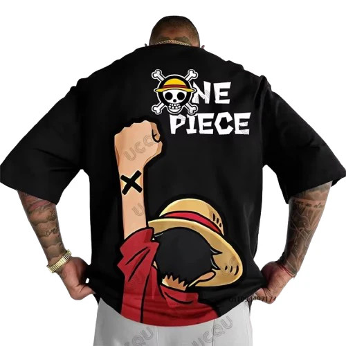 new One Piece Graphic Print T-Shirt – Luffy & Zoro Edition gallery