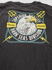 Dark Seas Division Eagle Graphic Tee Superior Quality Pacific Atlantic L