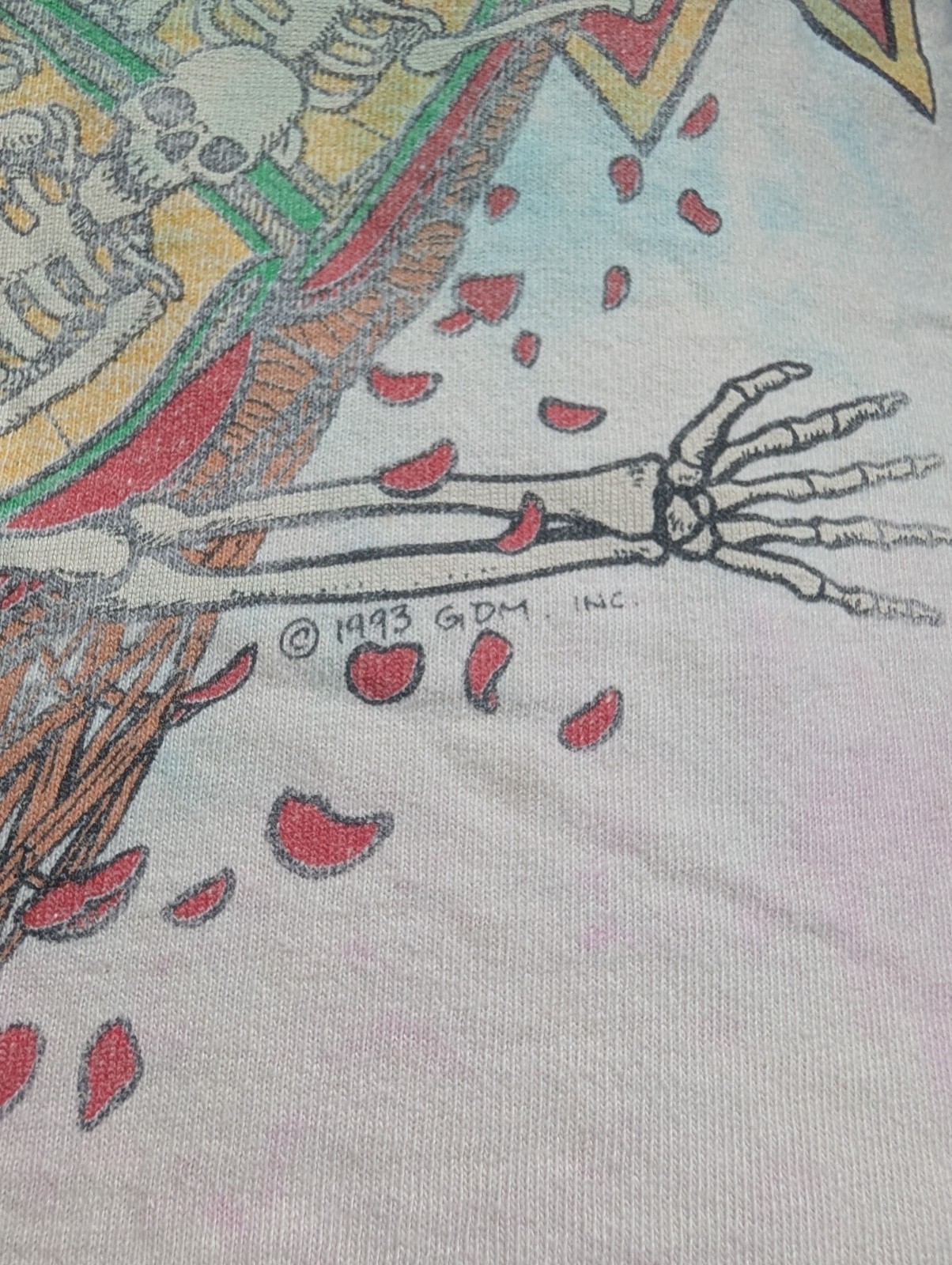 Liquid Blue Grateful Dead Vintage Tie-Dye Double-Sided Jersey Tee 2XL gallery