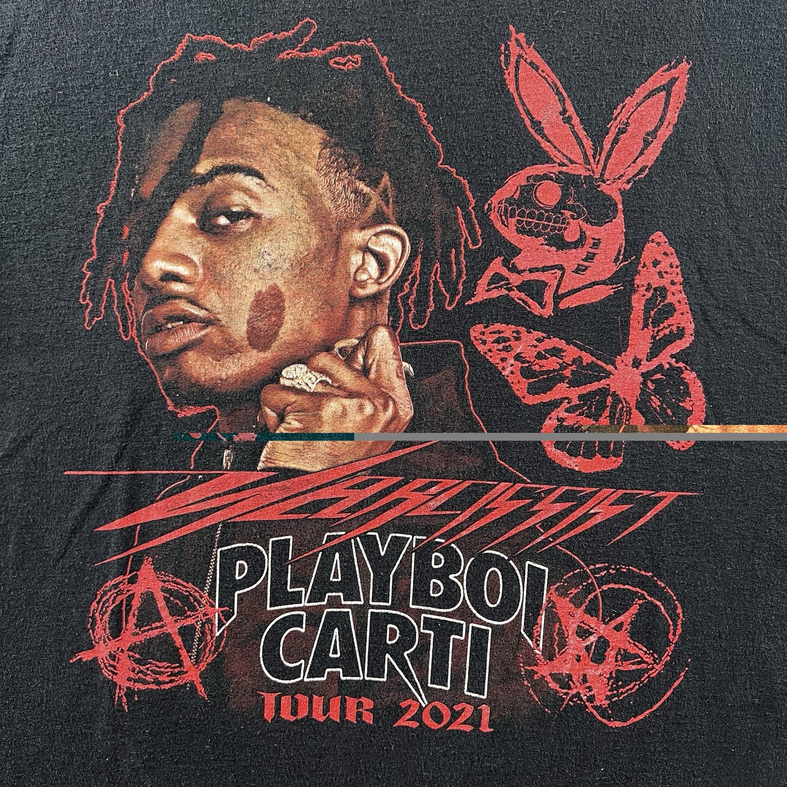 Playboi Carti Shirt Mens Large Black Narcissist Tour 2021 Rap Tee gallery