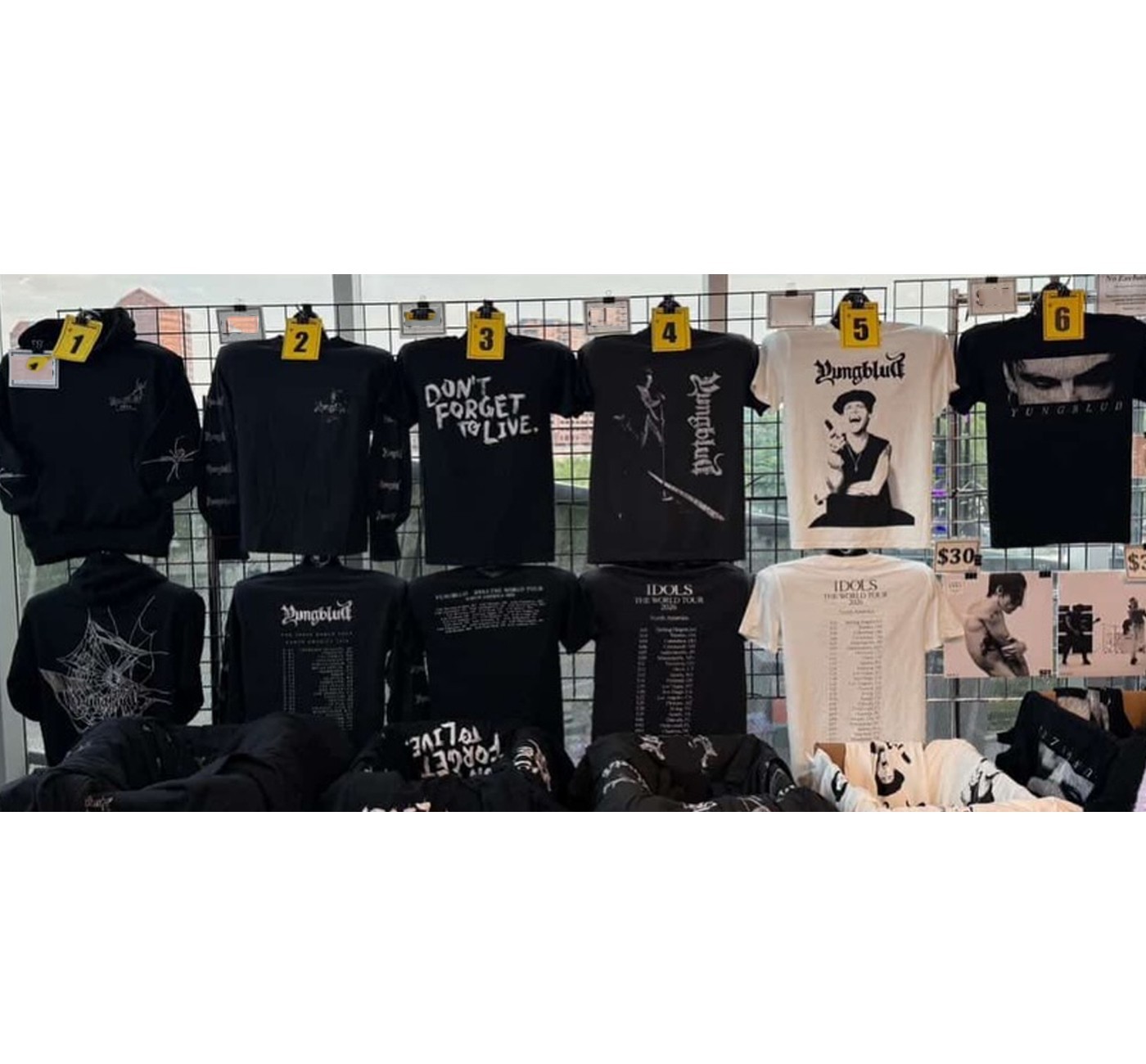 YUNGBLUD IDOLS – THE WORLD TOUR Merch 2026 Reprint T-Shirt or Hoodie