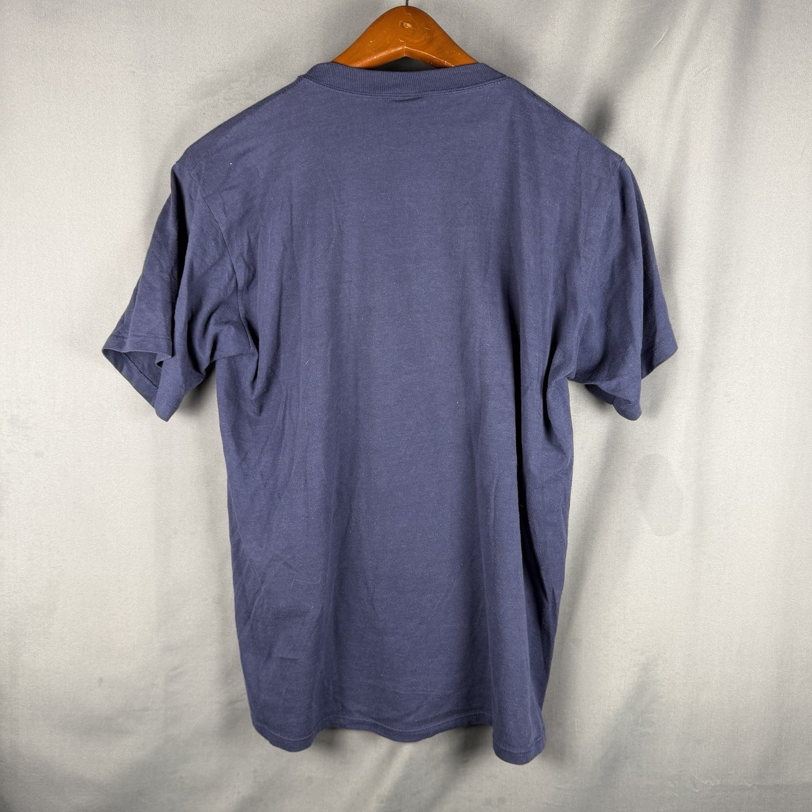 Vintage Single Stitch Velva Sheen T Shirt US Navy Dad USA Made Mens XL Blue gallery