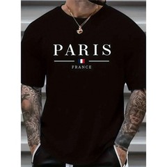 Paris-Inspired Cotton T-Shirt – Breathable, Machine Washable, “PARIS”