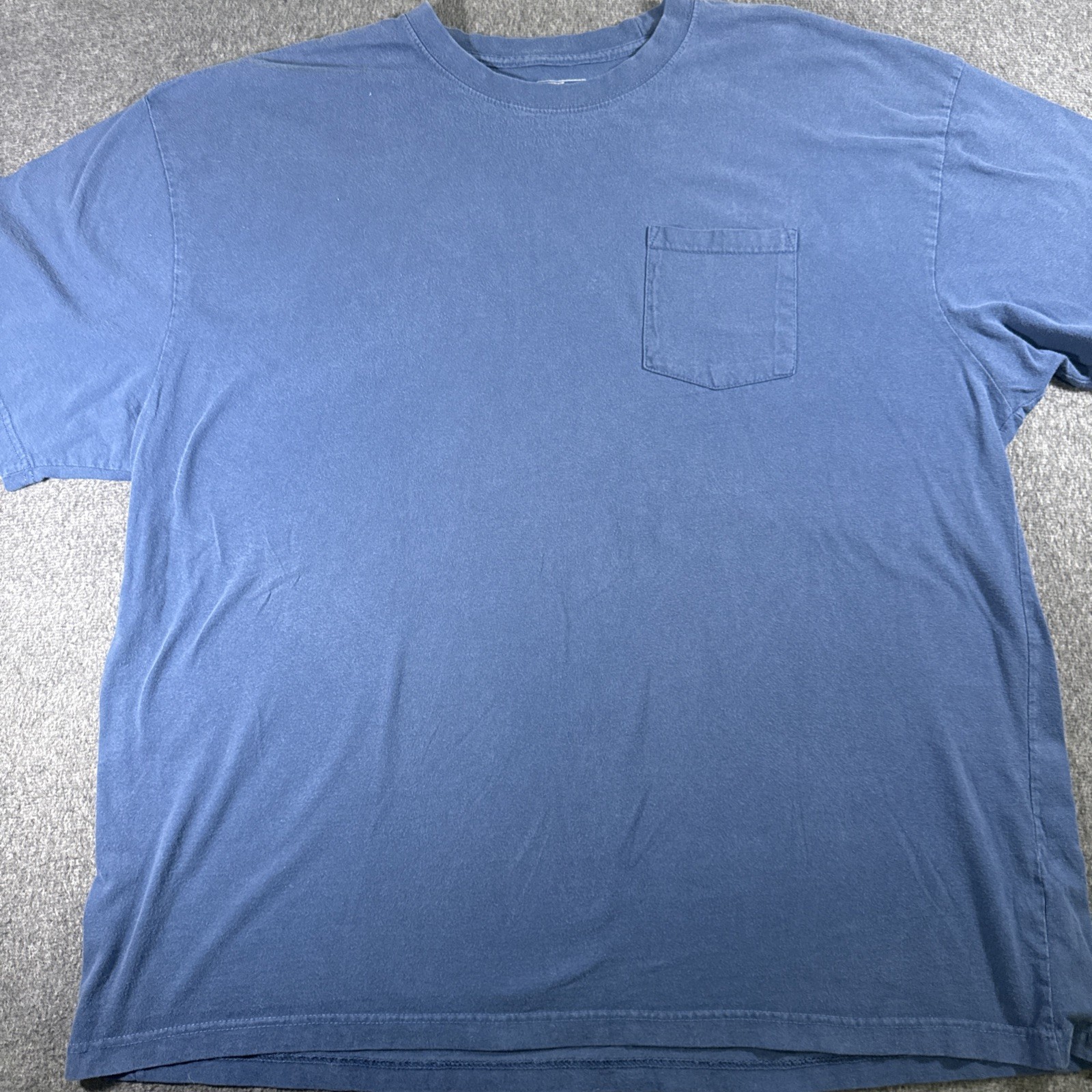 Genuine Dickies T-shirt Men 3XL Blue Solid 100% Cotton Work Utility Pocket gallery