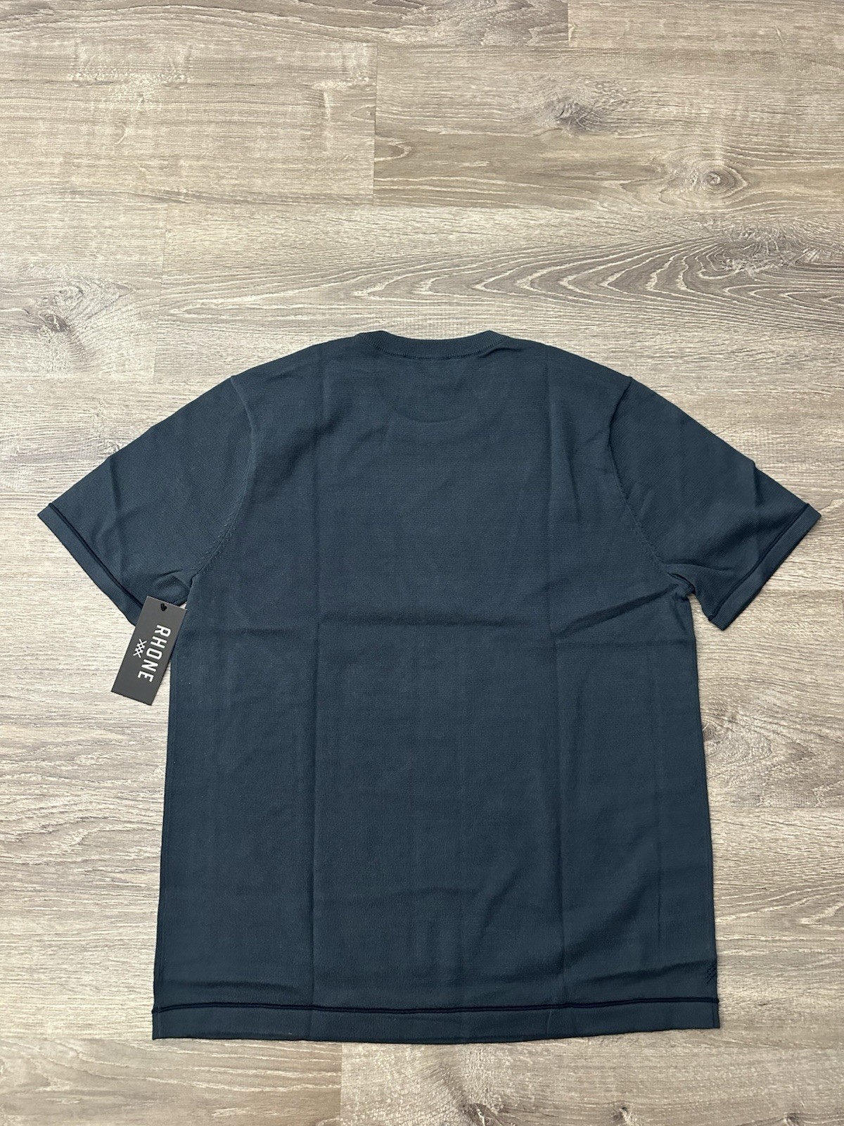 Rhone Compass Knit Tee Men’s Large Deep Sea Blue/ True Navy gallery