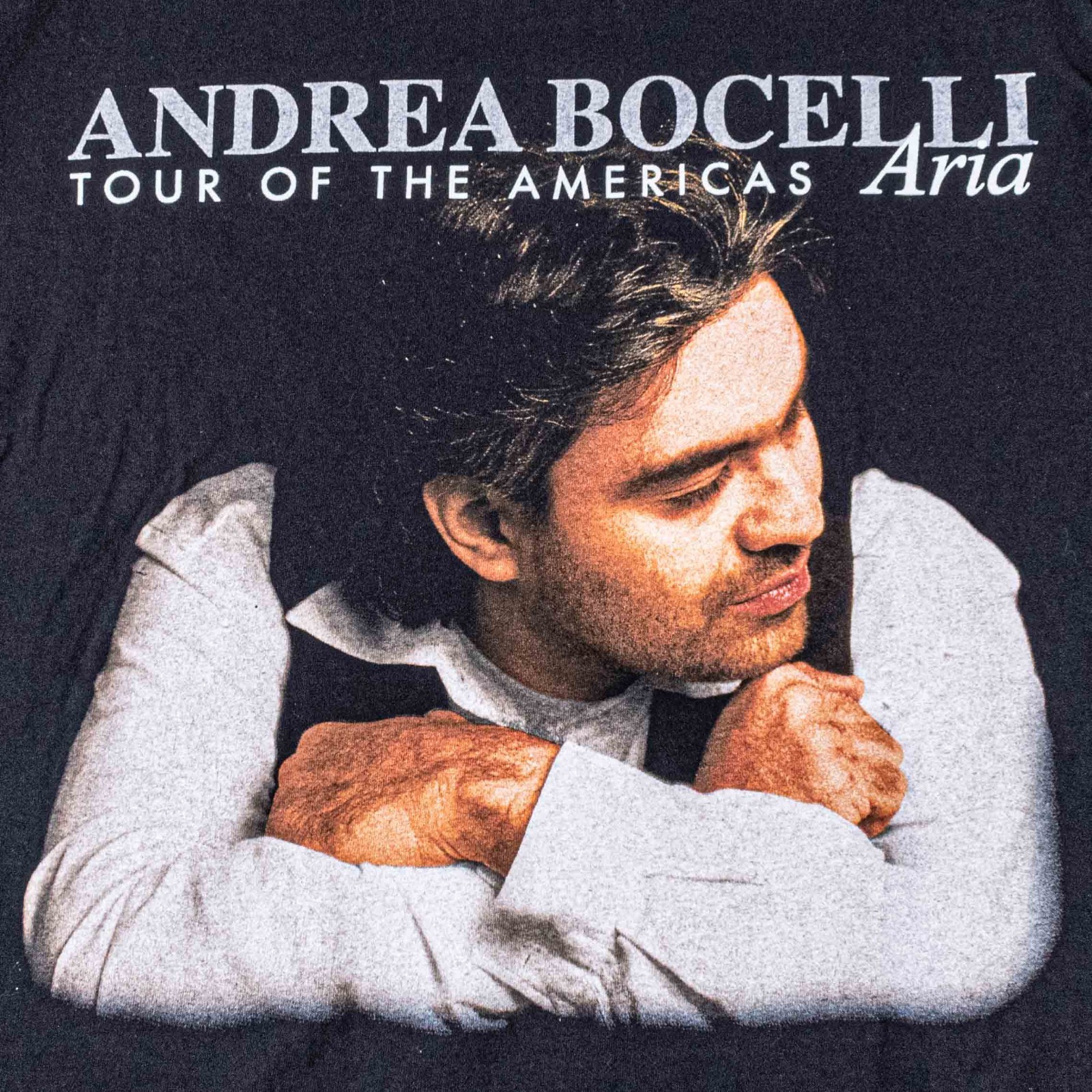 Vintage Andrea Bocelli Aria Tour Of The Americas T-Shirt XL 90s Opera Promo VTG gallery