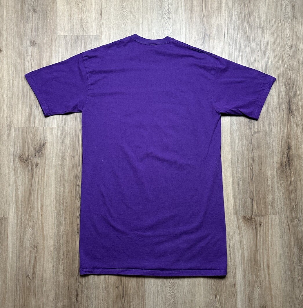VINTAGE Welcome To Night Purple Space Galaxy Long Sleeve T-Shirt Size OSFA gallery