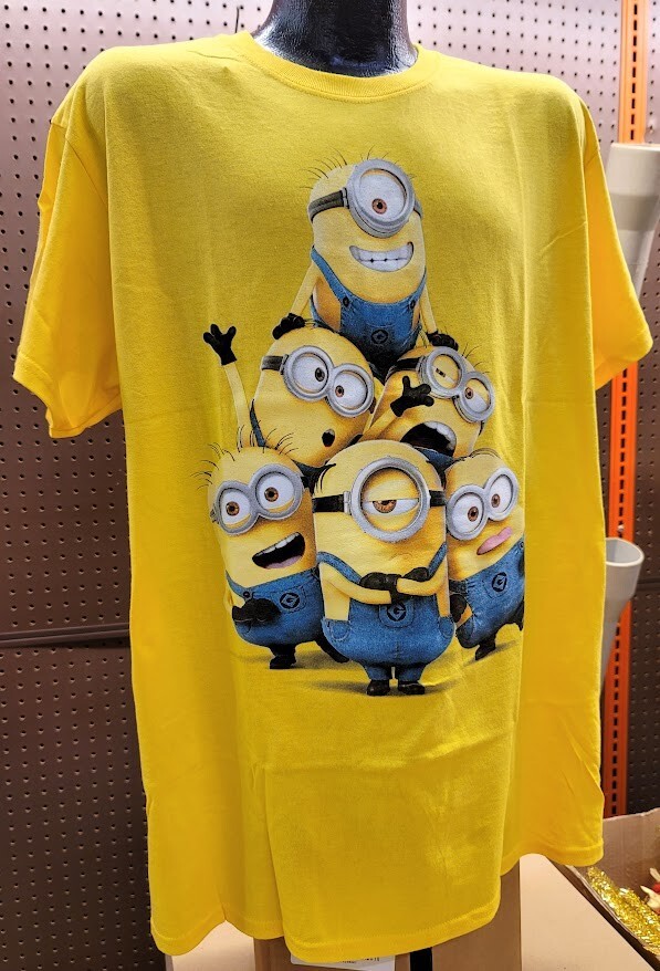 MINIONS Despicable Me Minions Adult T-Shirt Yellow NEW Large XL or 2X gallery
