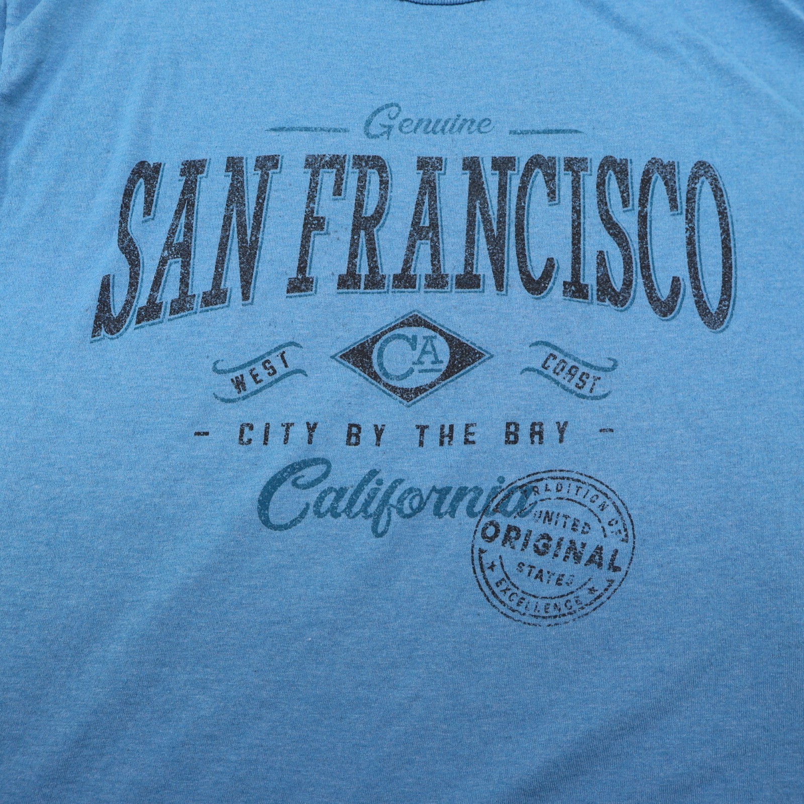 San Francisco Graphic T-Shirt Tourist Tee Blue (see photo for flaw) gallery