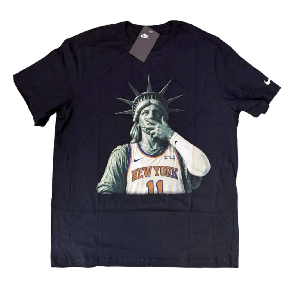 Nike New York Knicks Brunson Statue of Liberty Tee Black gallery