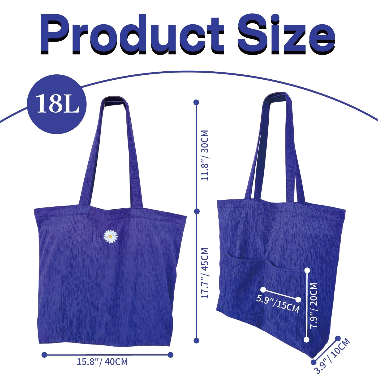 Everyday Tote Bag for Women, Summer Beach Tote with Shoulder Strap, Soft Ligh... gallery