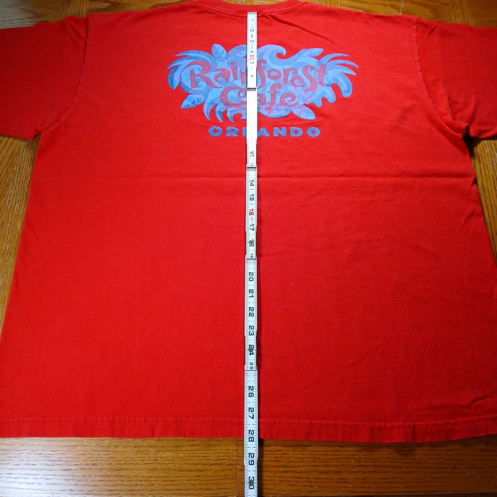 Vintage Rainforest Cafe T-Shirt 2XL Mens Red Made In USA Orlando Florida gallery