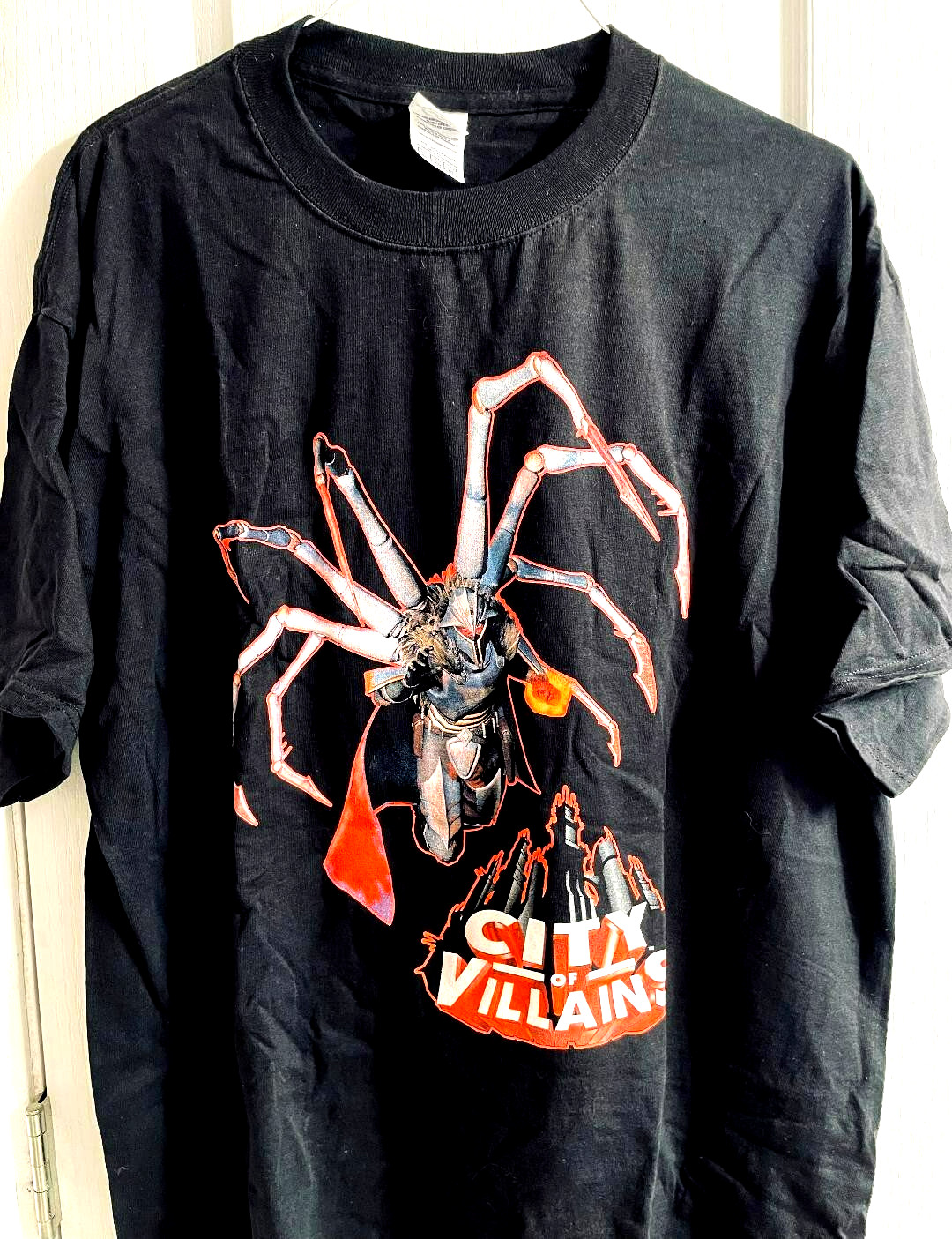 NEW/MINT Vintage 2005 City of Villains Game Promo T-shirt Size XL ~ FREE SHIP!