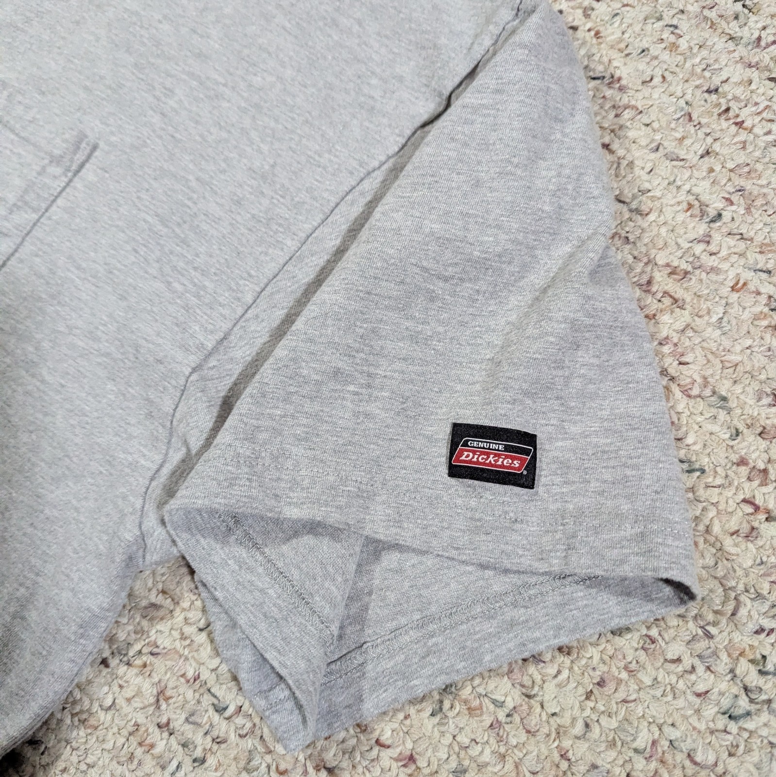 Dickies Basic T-Shirt Pocket Tee Mens 3XL Gray Short Sleeve Cotton/Polyester gallery