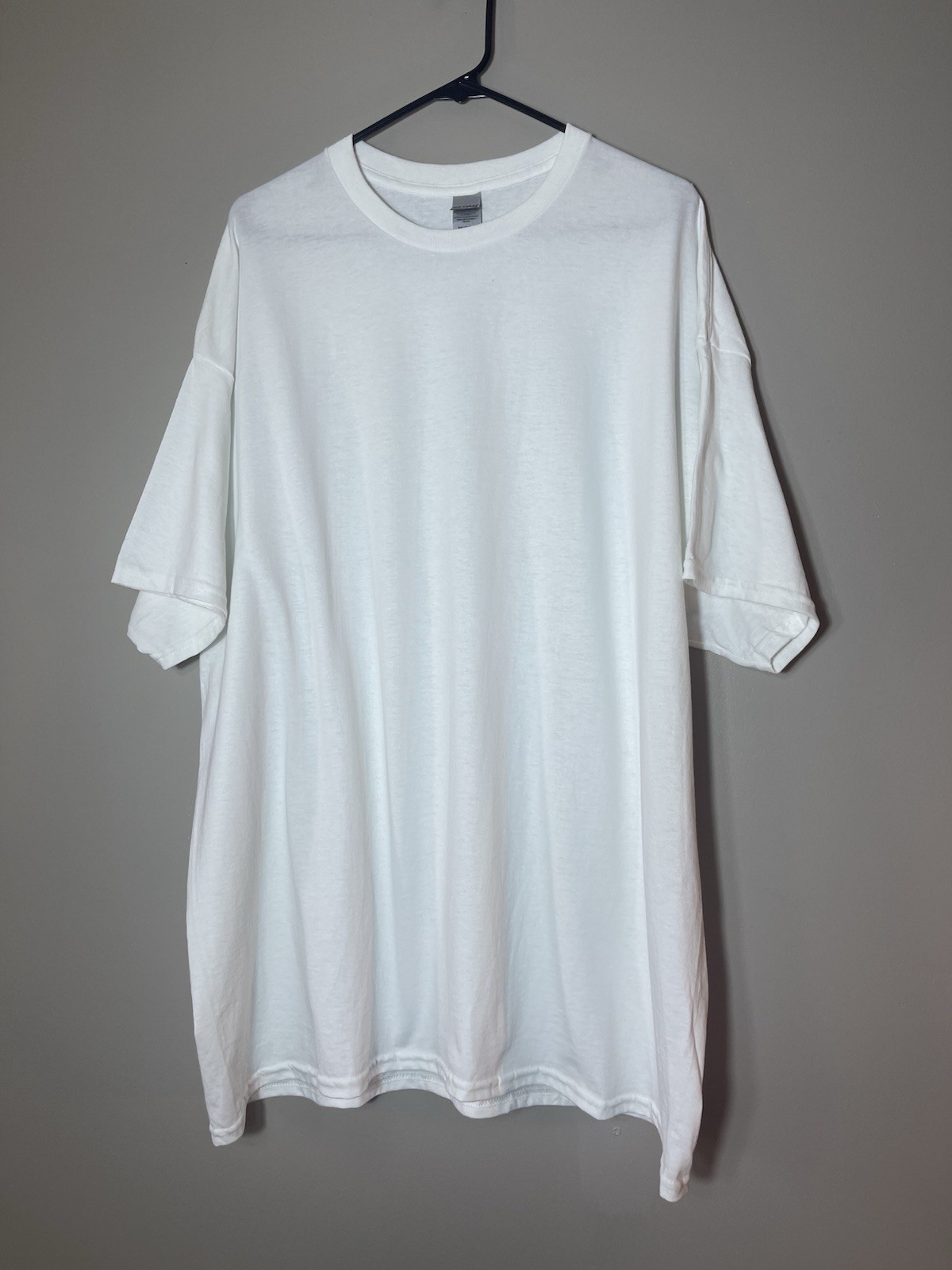 Gildan Men's T-Shirt Heavy Cotton Short Sleeve Plain Blank White Tee Sz 2XL New gallery