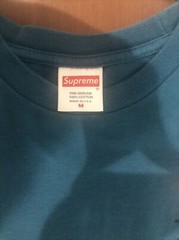 Supreme Independent Tee Slate Blue Size M FW17 100% Authentic SOLD OUT ITEM