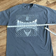 Air Force Gray Tshirt Mens Size Measured Short Sleeve Military Graphics Tee