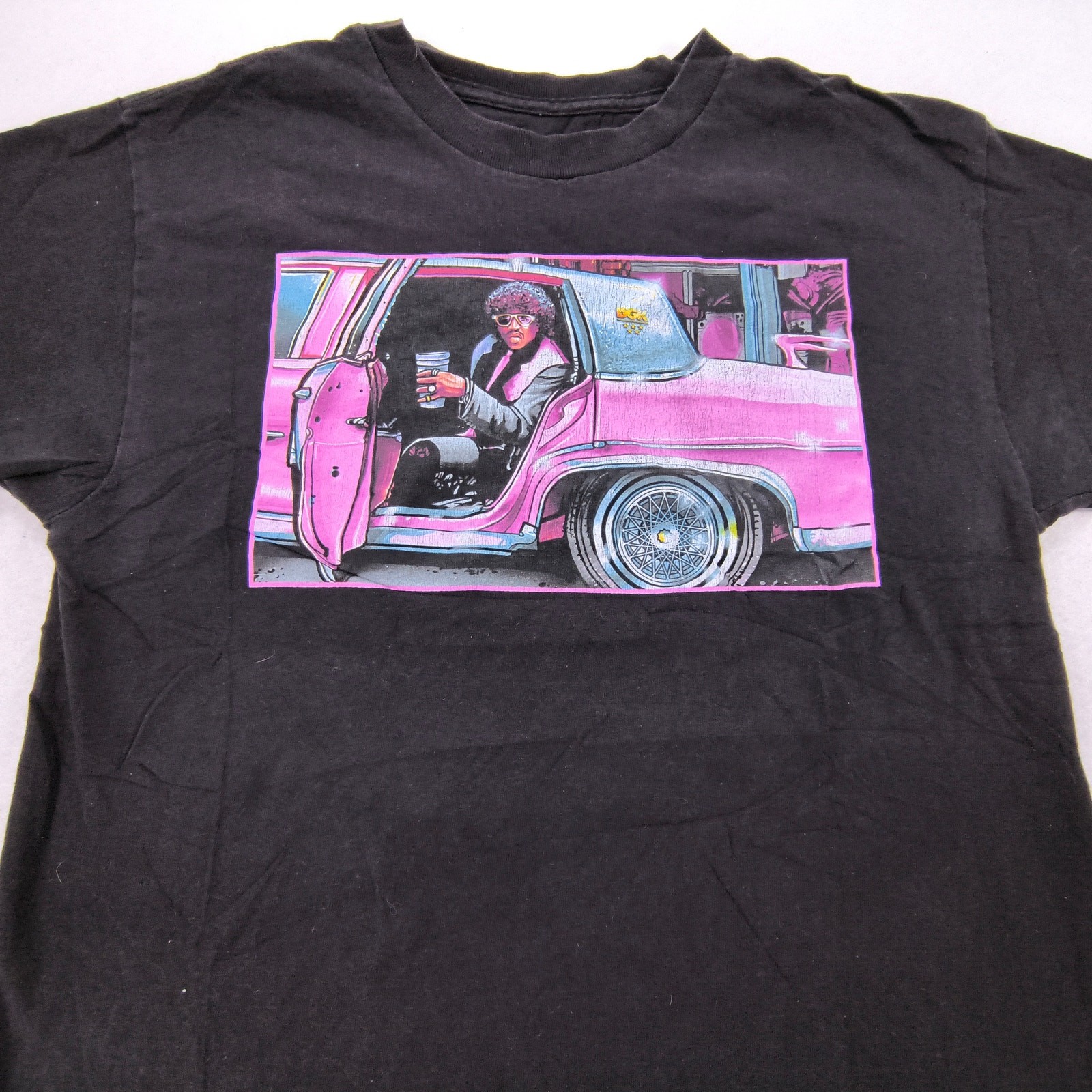DGK Pinky Next Friday Short Sleeve Graphic Crew Neck Shirt Mens Size M Black gallery