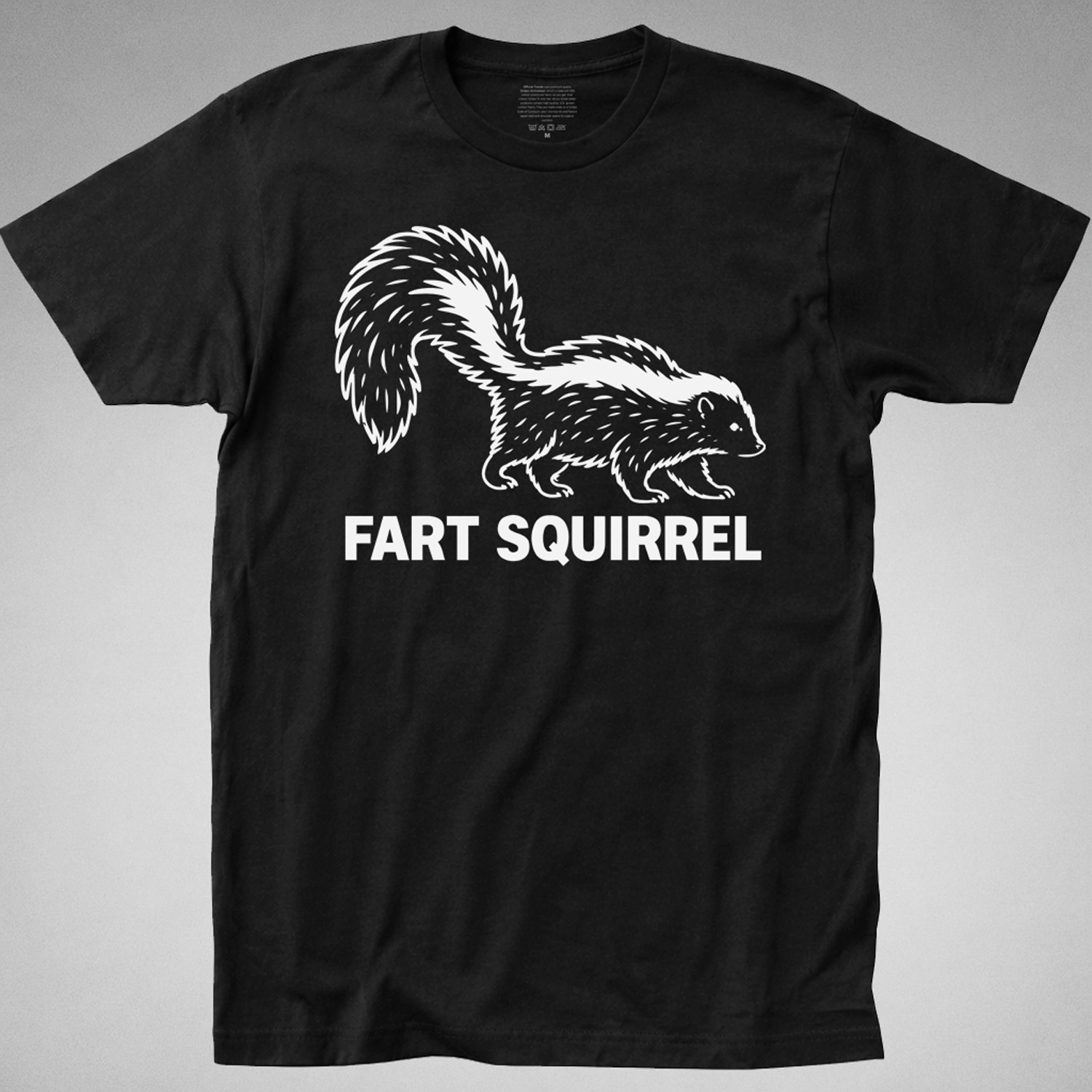Fart Squirrel T-shirt retro skunk animal funny sarcastic humor camping gift joke gallery