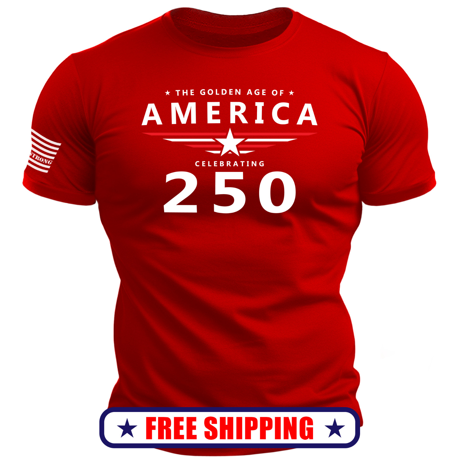 THE GOLDEN AGE T-Shirt - usa america 250 patriotic maga S-2X gallery