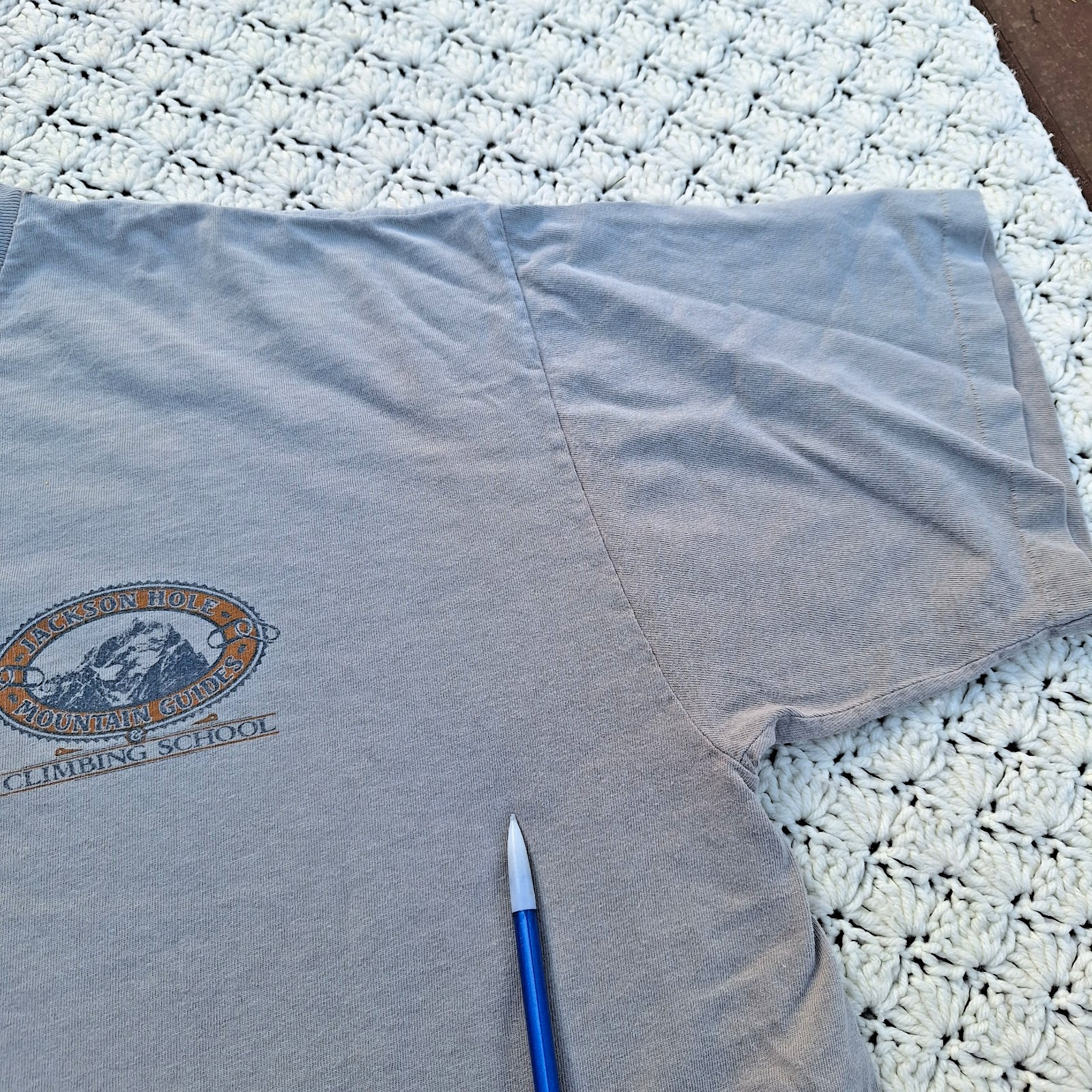 Vtg Jackson Hole Mountain Guides Training School Graphic Outdoor T Shirt - XL gallery