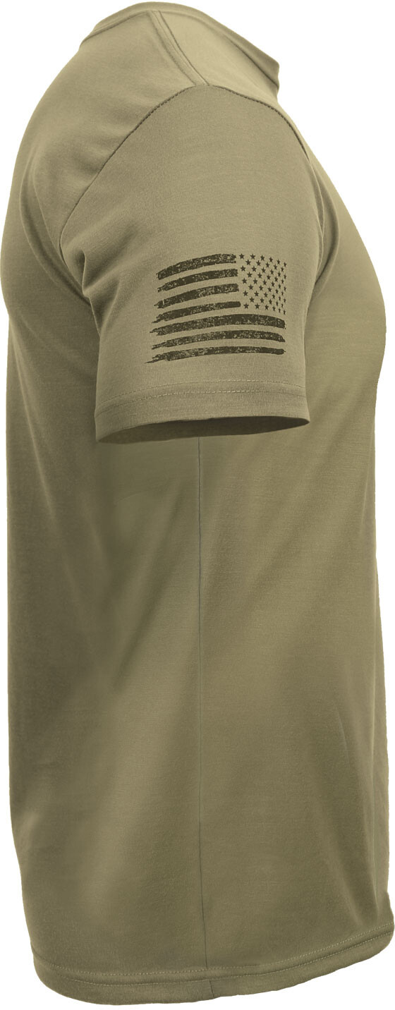 Coyote Brown AR 670-1 US Tactical T-Shirts Athletic Muscle Patch Loop Tee 3 Pack gallery