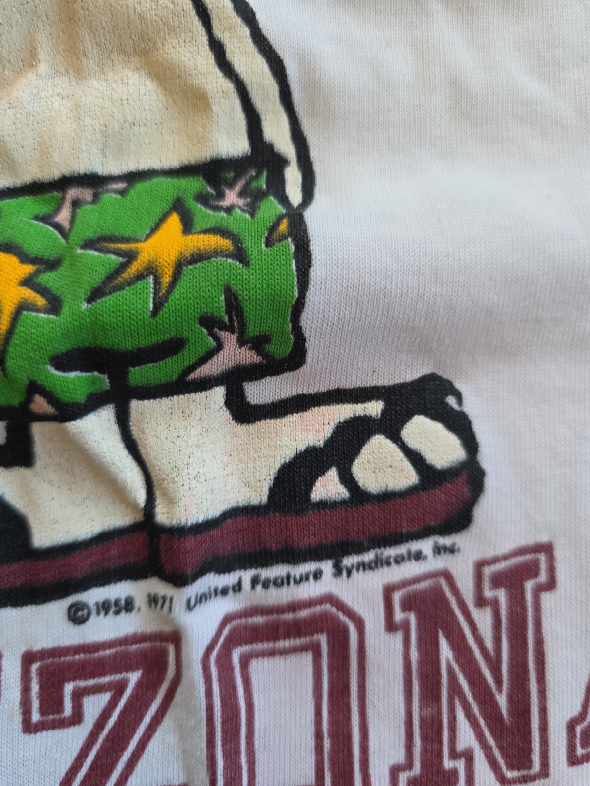 Vtg Artex Arizona State Peanuts Snoopy White T Shirt Size S *Very Small* gallery