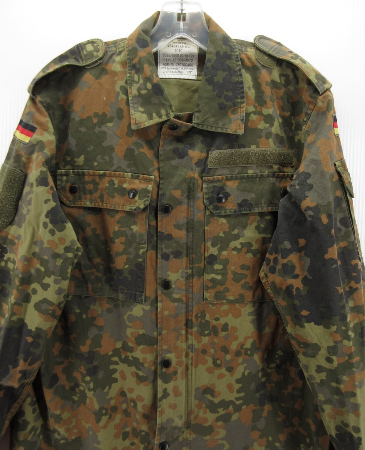 German Bundeswehr Shirt Medium Green Flecktarn GR12 Field Camo Military Surplus* gallery