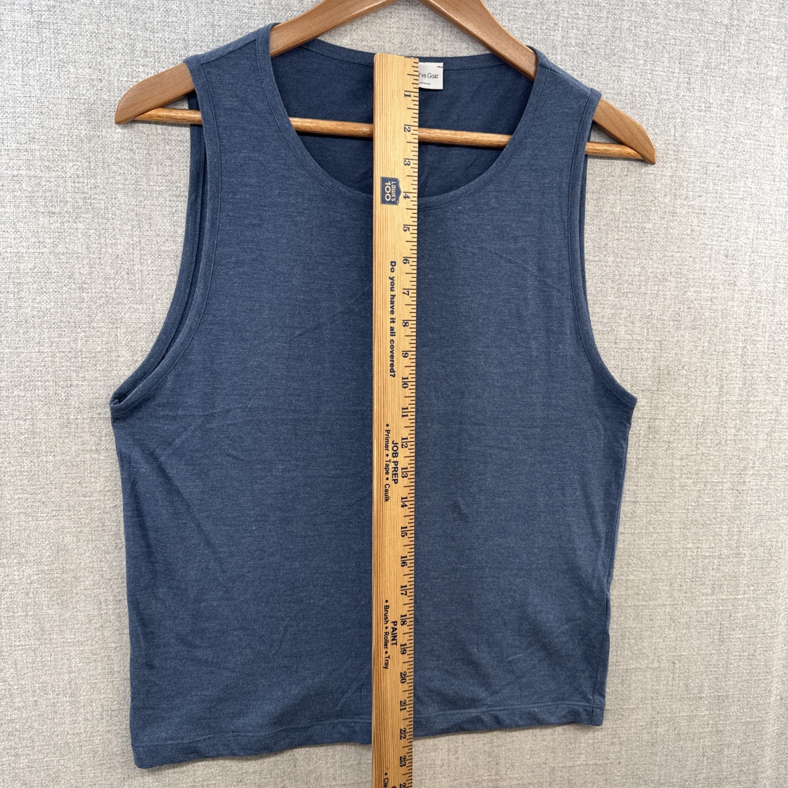 Wolf vs Goat Bamboo Tank Top Shirt Mens XXS 2XS Blue Sleeveless Soft Basic Italy gallery