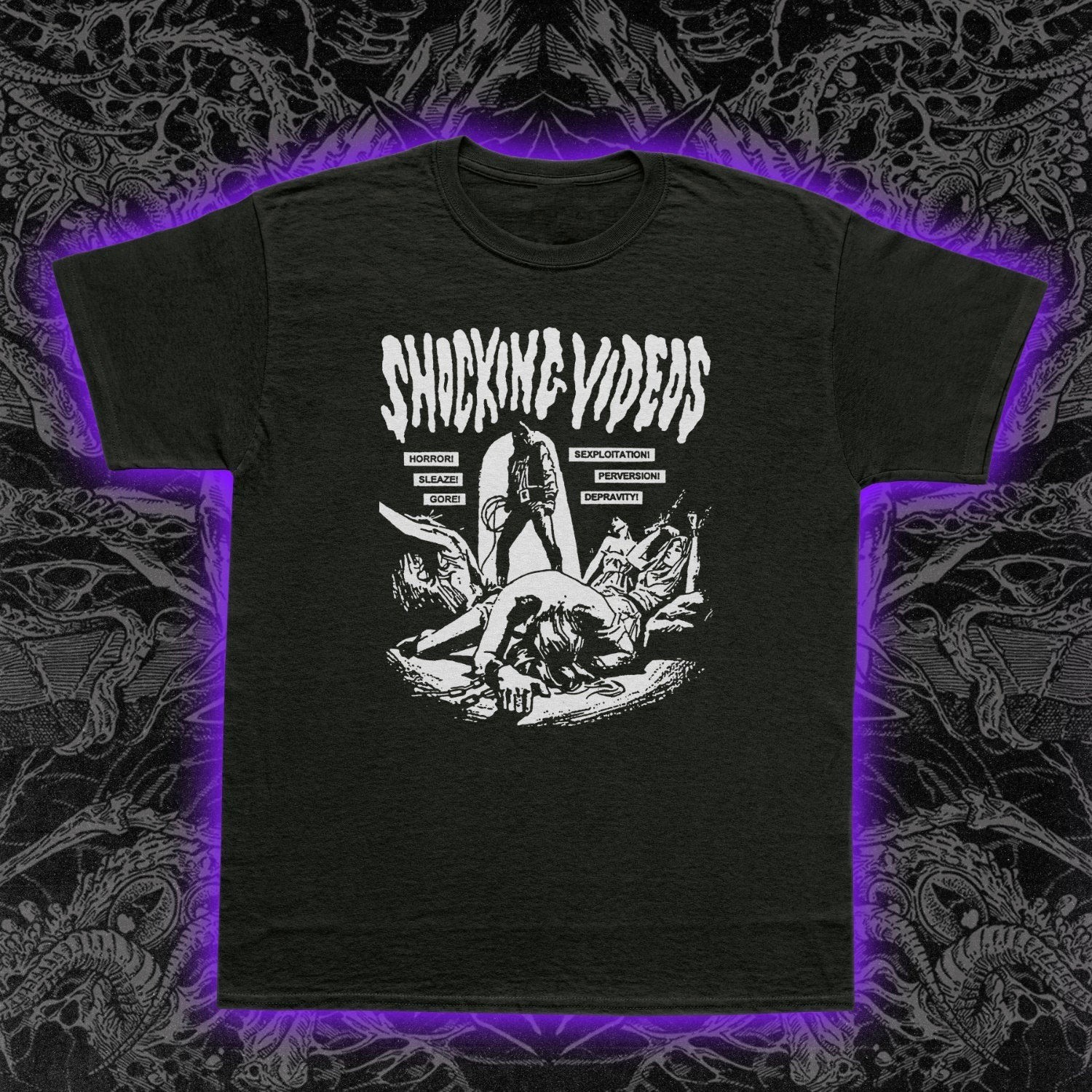 Shocking Videos T-Shirt Horror Halloween shirt movie Unisex Shirt gallery