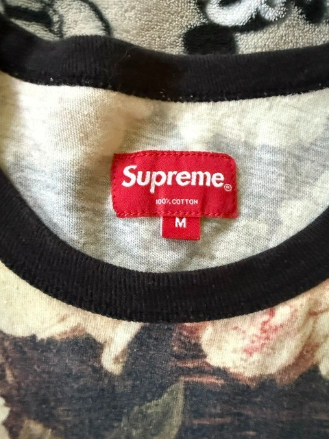 Supreme Power Corruption Lies Floral Pocket Tee Shirt Mens Med PCL Rose AA27 gallery