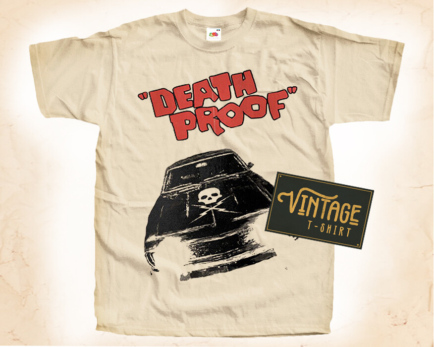 Death Proof Vintage T Shirt for Men NATURAL S-5XL