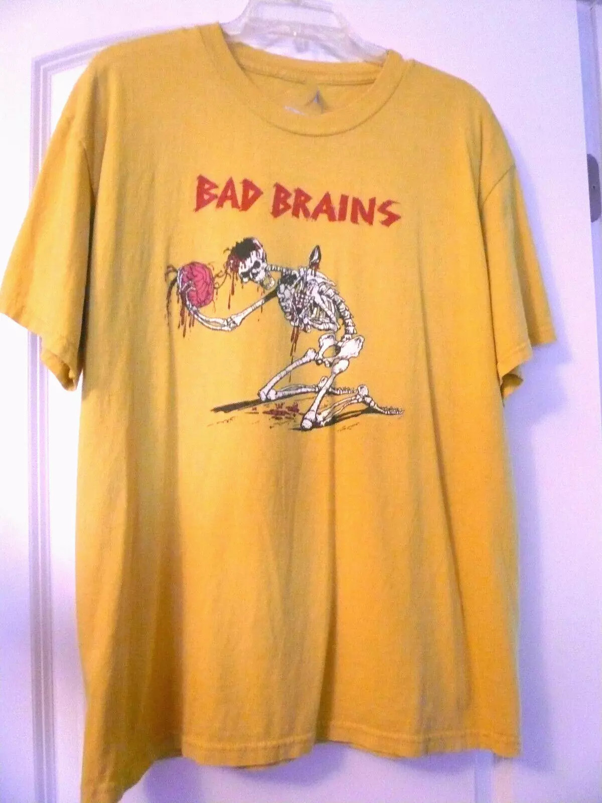 Graphic BAD BRAINS Band Yellow T Shirt Full Size S-5XL