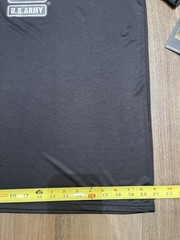 US Army Large Flag Logo Black Performance T-Shirt Military Official Licensed New