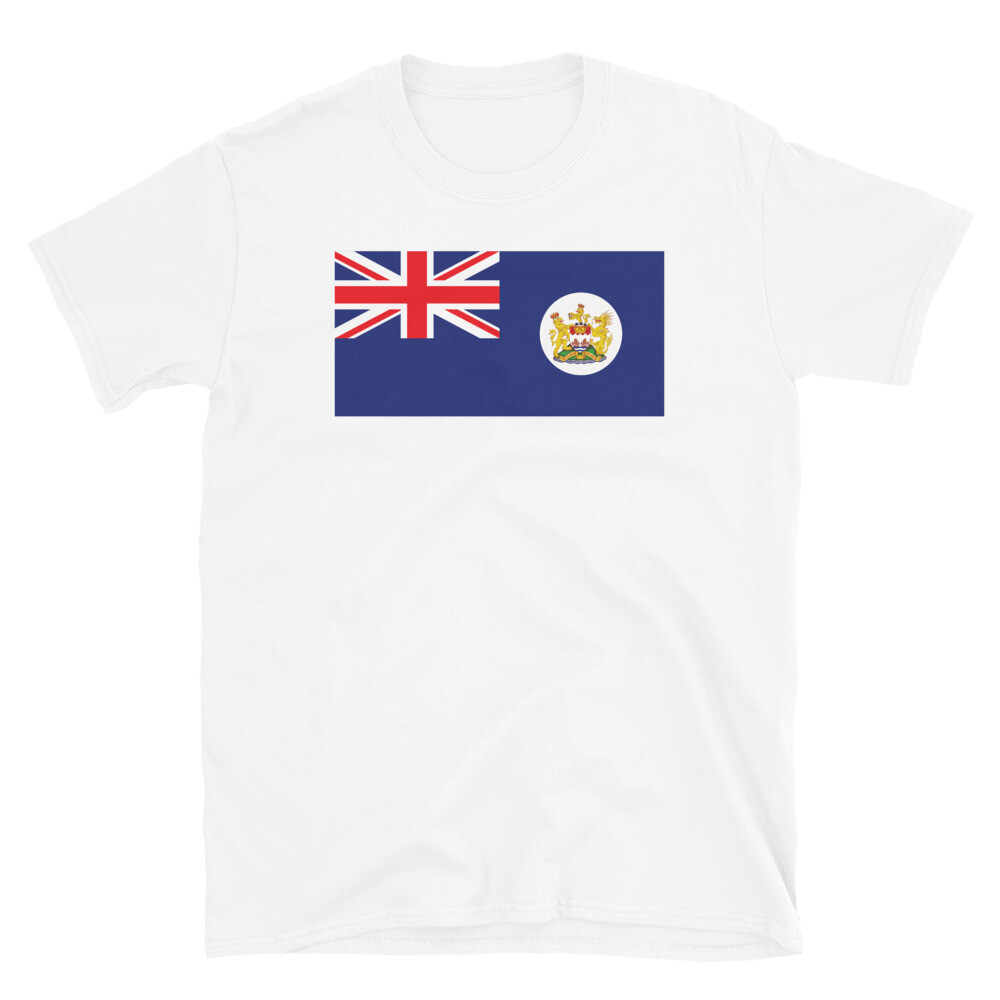 Colonial Hong Kong Independence Blue Ensign Flag Short-Sleeve Unisex T-Shirt