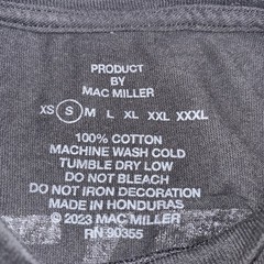 Mac Miller We’re Mac All We Need Graphic Tee Black Yellow Cotton Crew Neck S