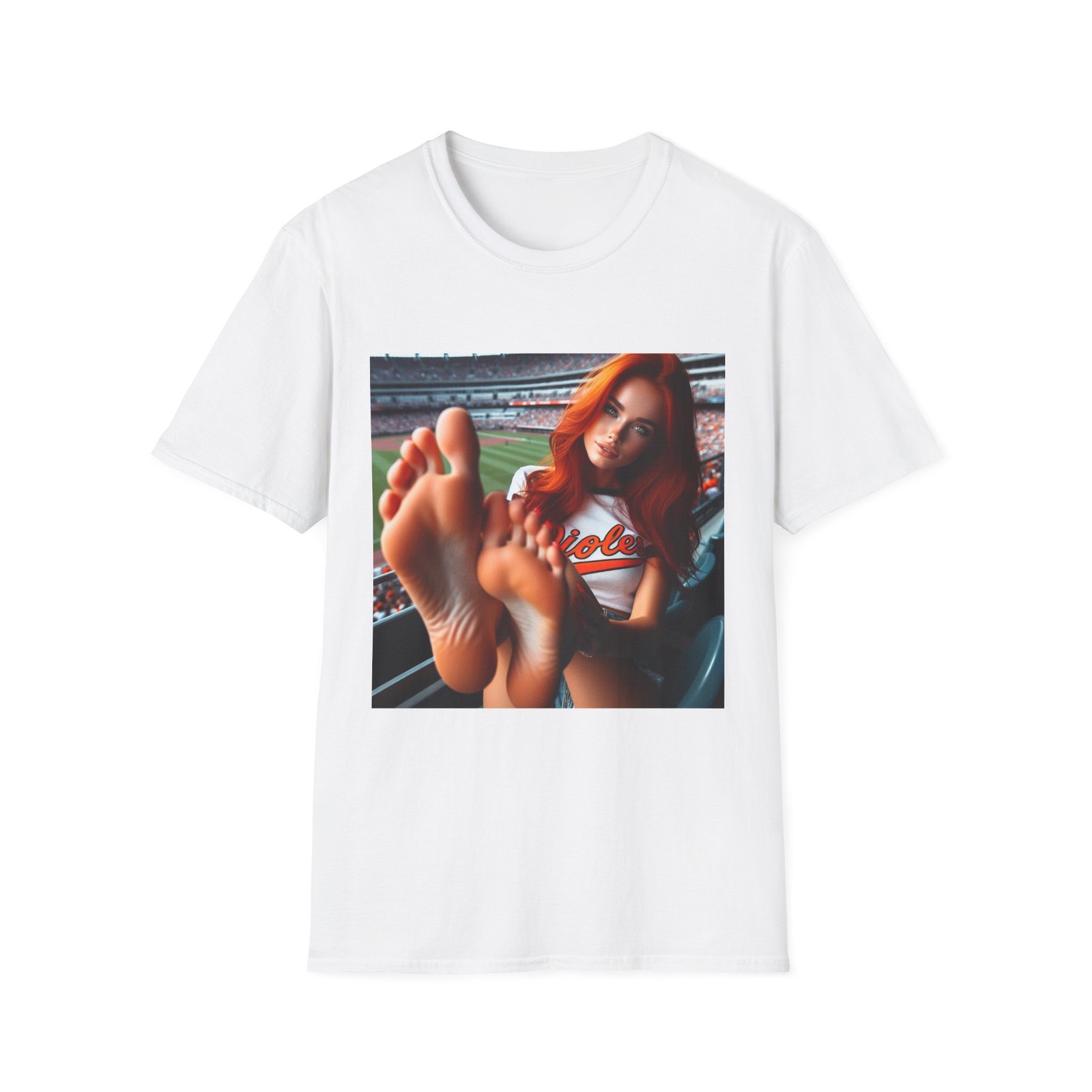 Playful Unisex Softstyle T-Shirt with Fun Graphic, Casual Wear, Gift for [...] gallery