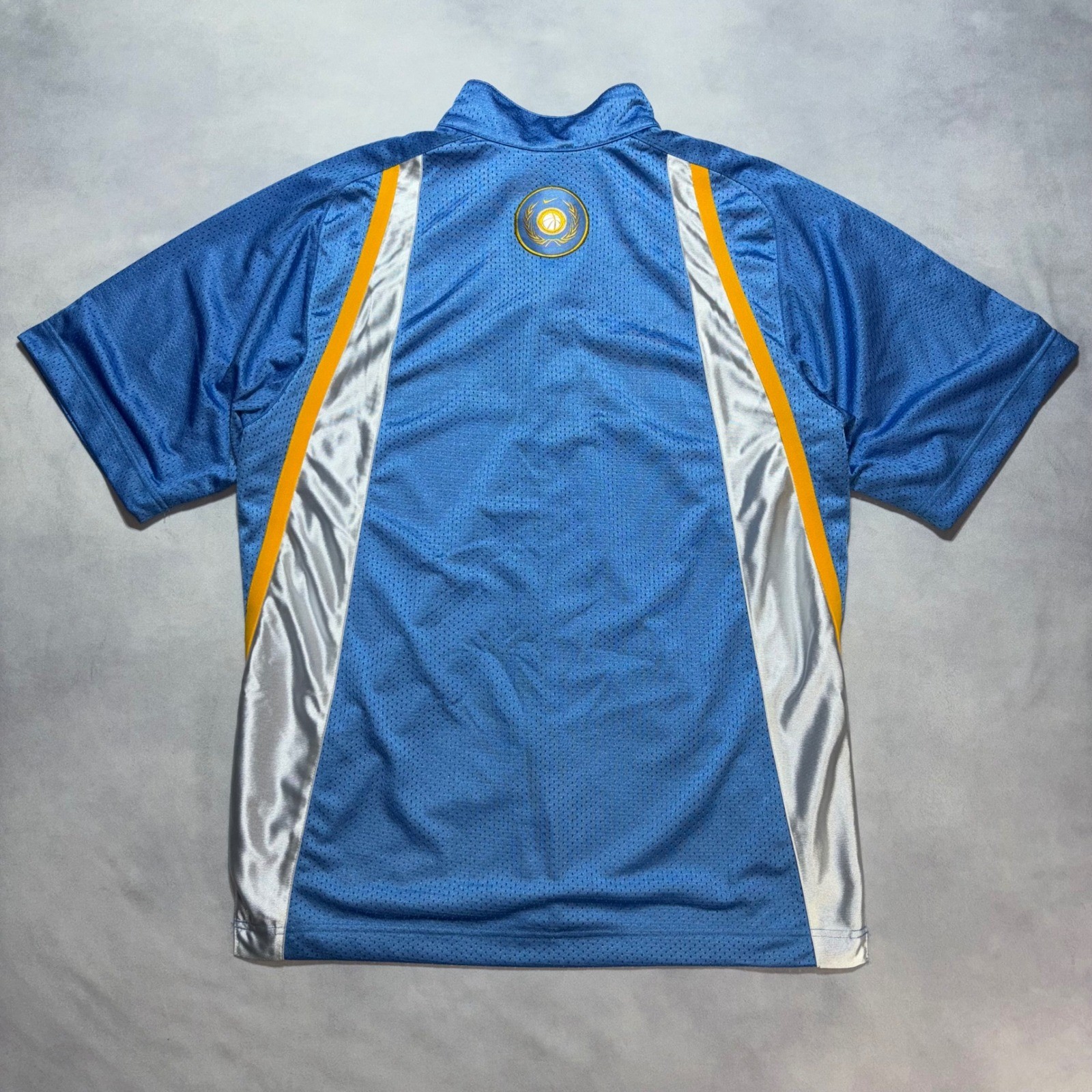 Vintage Nike United Ballers Warm Up Jersey Med Blue Ginobili Shooting Shirt Y2K gallery