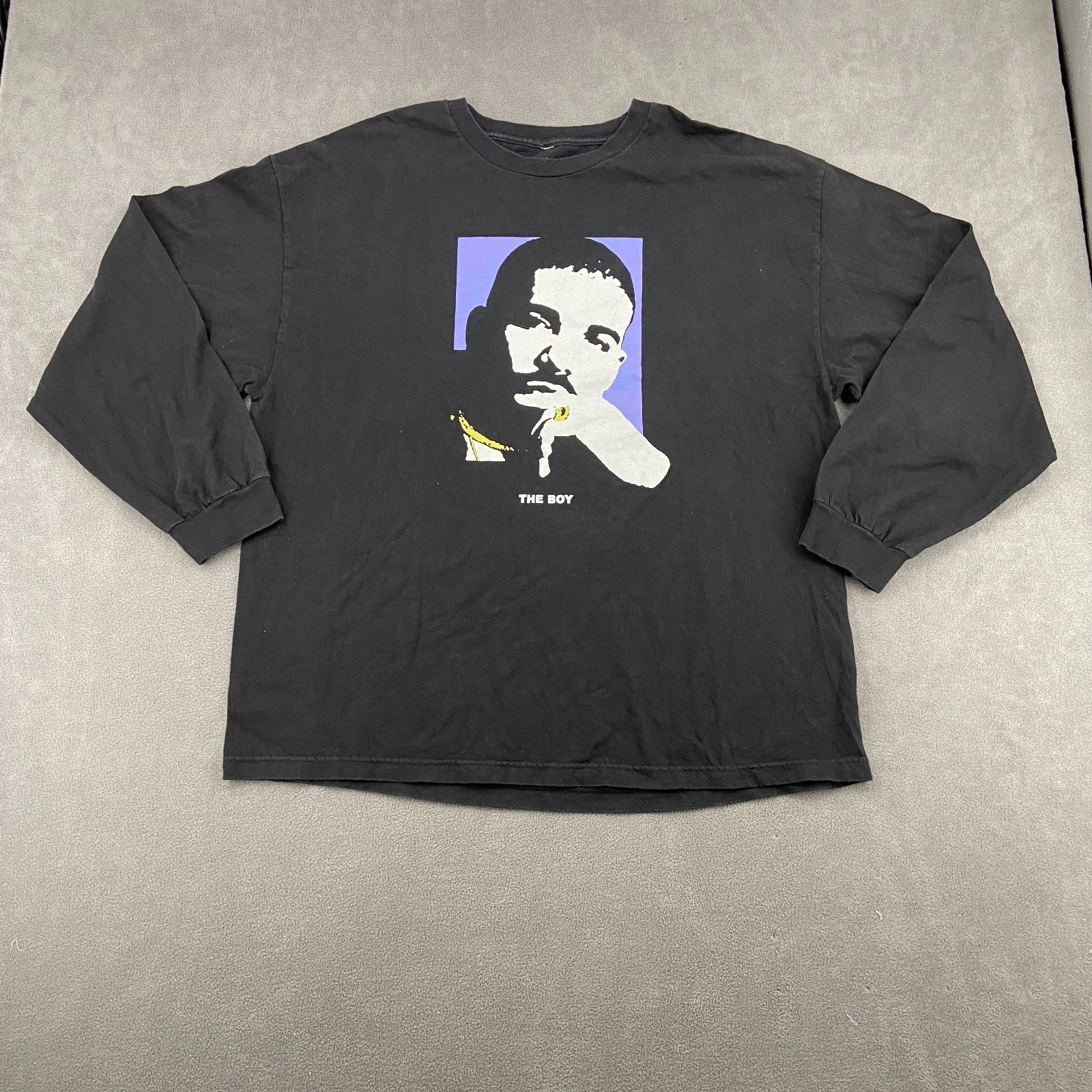 Vintage Drake The Boys Shirt Sz XXL Black Graphic Print Long Sleeve Crew Neck gallery