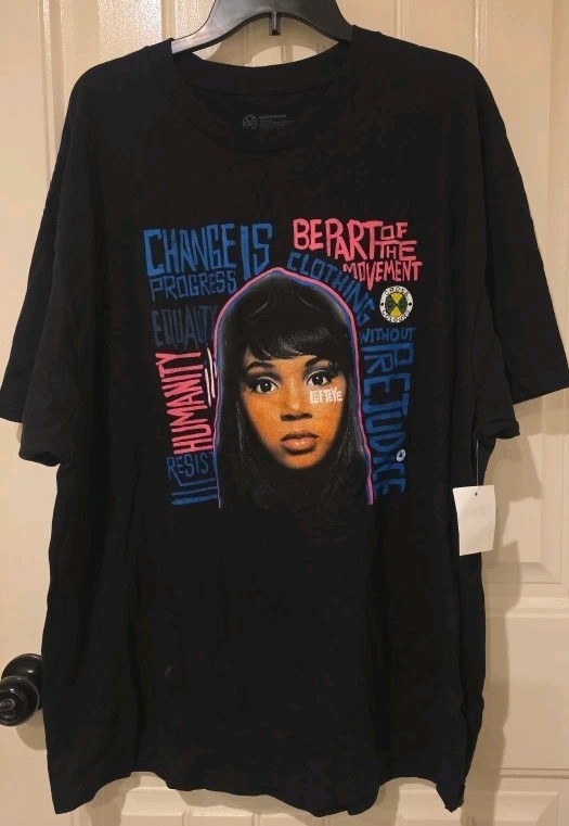 NWT Cross Colours Lisa Left Eye Lopes TLC Shirt XXL 90s Hip Hop Rap Tee