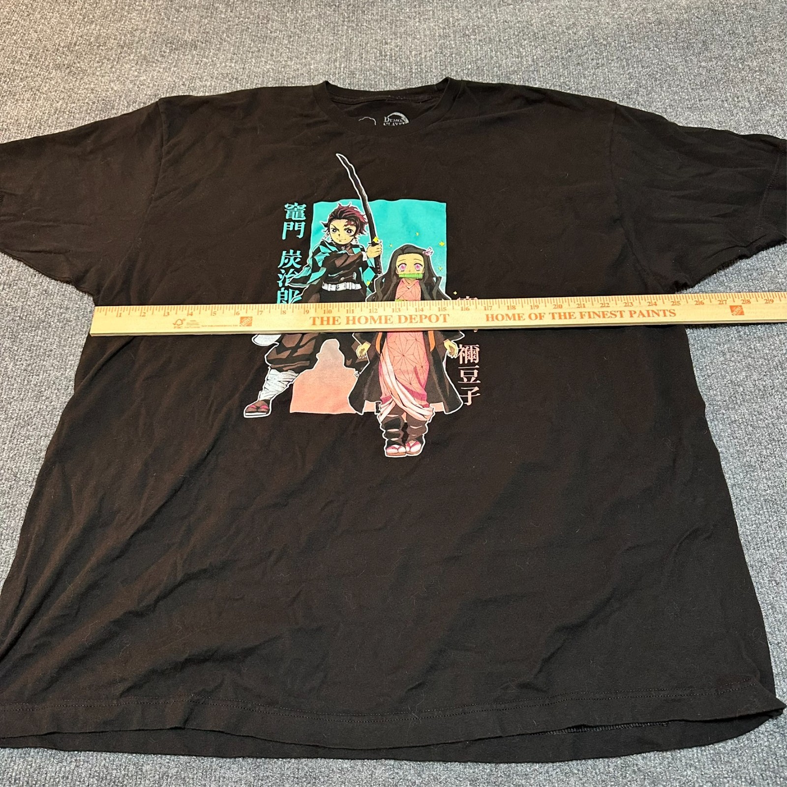 Demon Slayer Tanjiro And Nezuko Anime Official Merchandise Black T-Shirt 3XL gallery