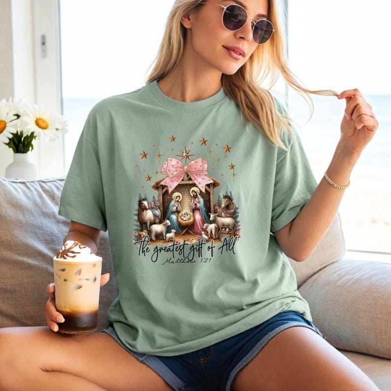 The Greatest Gift Of All Shirt Merry Christmas Holiday Gift Lovers Tee gallery